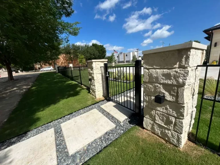 Wrought Iron Fence + Gate