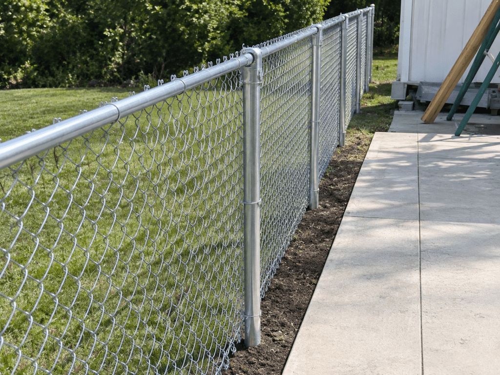6-Foot Sheet Metal Privacy Fence in Fort Worth, TX